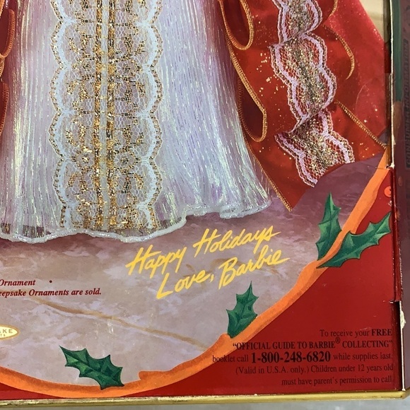 Mattel special edition Barbie happy holidays brunette 10th anniversary doll nib - Picture 5 of 10